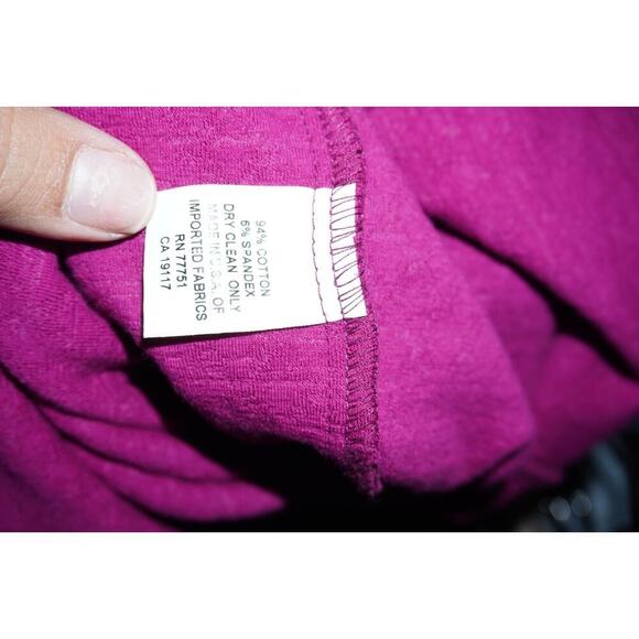 Betsey Johnson Magenta Mini Dress – Puff Sleeve Sweetheart Neck – Made in USA S - Picture 12 of 12